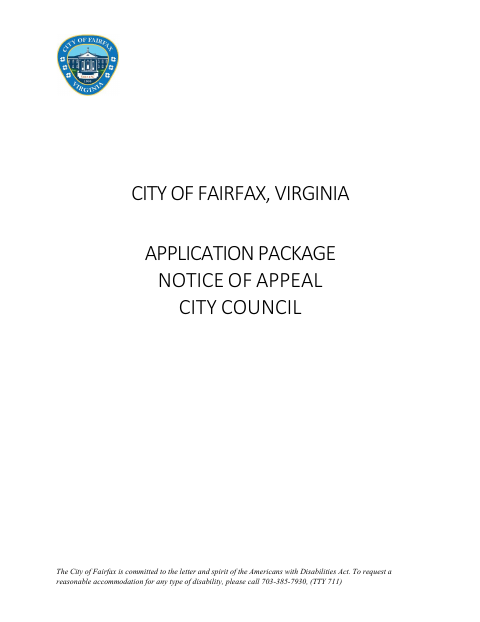 First page of the Notice Of Appeal To City Council Architectural Review Decision