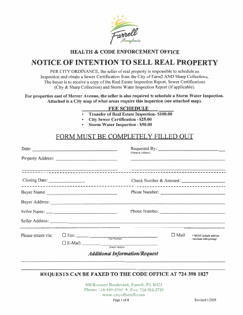 First page of the Certification of Delinquent Accounts