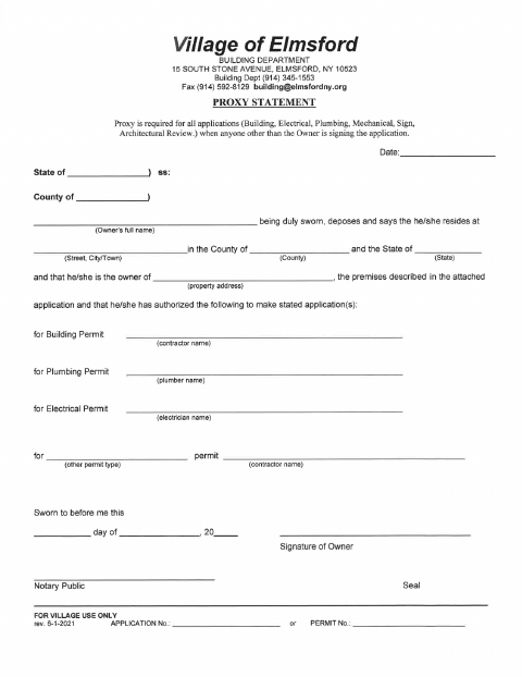 First page of the Proxy Statement