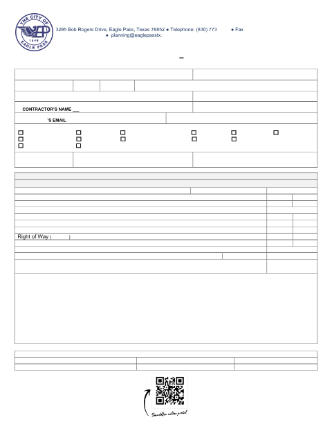First page of the Building Permit Application – Residential