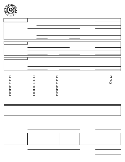 First page of the Certificate of Occupancy Application