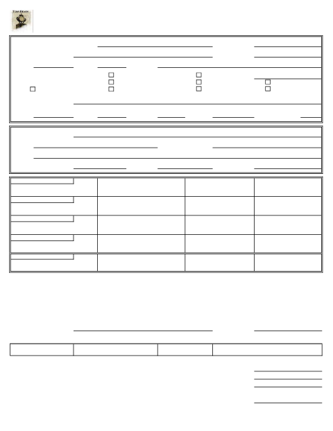 First page of the Residential Building Permit Application