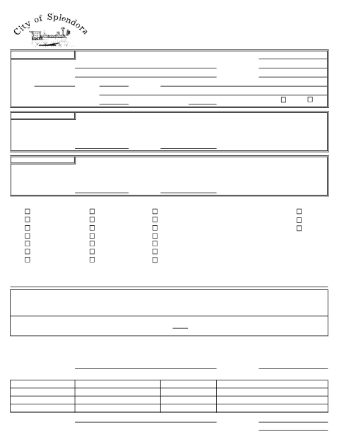 First page of the Certificate of Occupancy Application