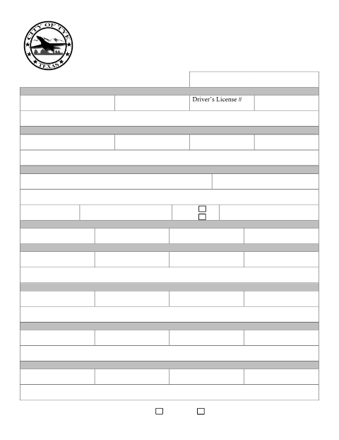 First page of the Manufactured Home Permit Application