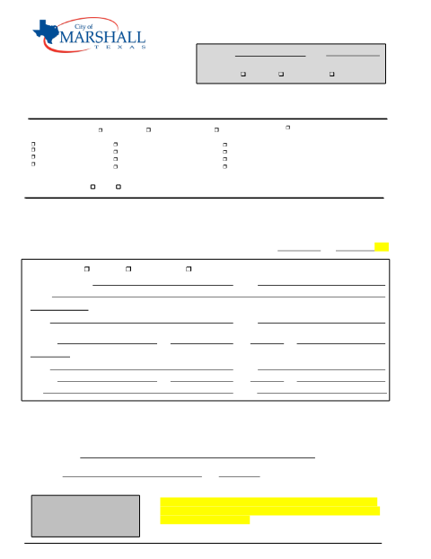 First page of the General Permit Application