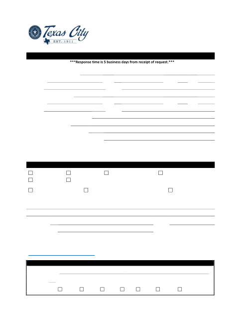 First page of the New Address Request Form