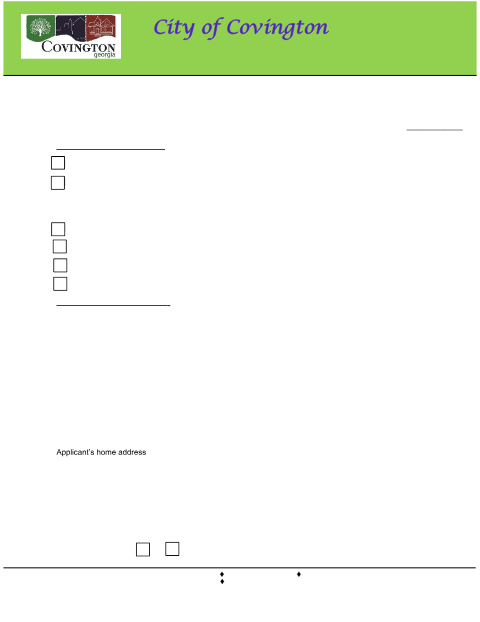 First page of the Alcohol Beverages Caterer Non-Profit Permit Application