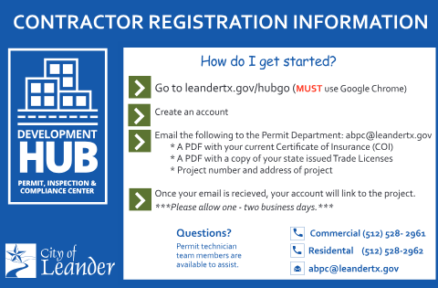 First page of the Contractor Registration Form