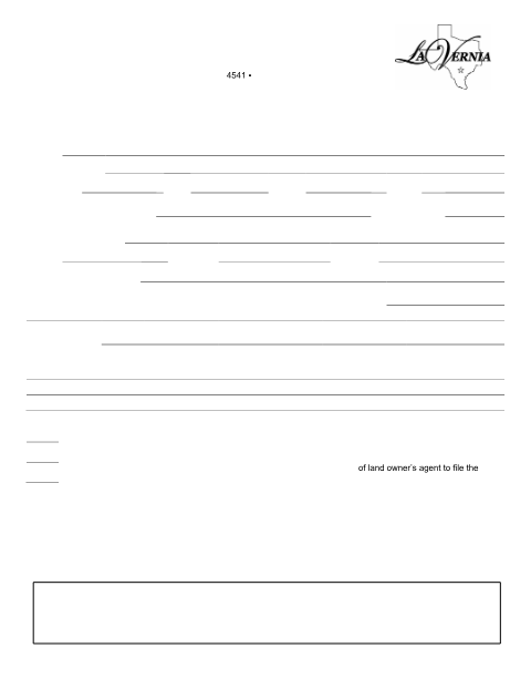 First page of the Specific Use Permit Application