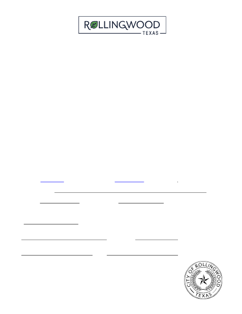 First page of the Responsible Party Form