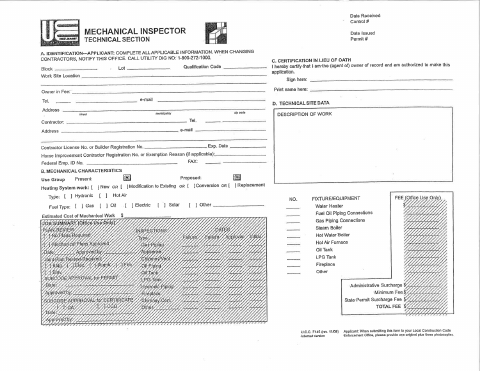 First page of the Mechanical Subcode Technical Section