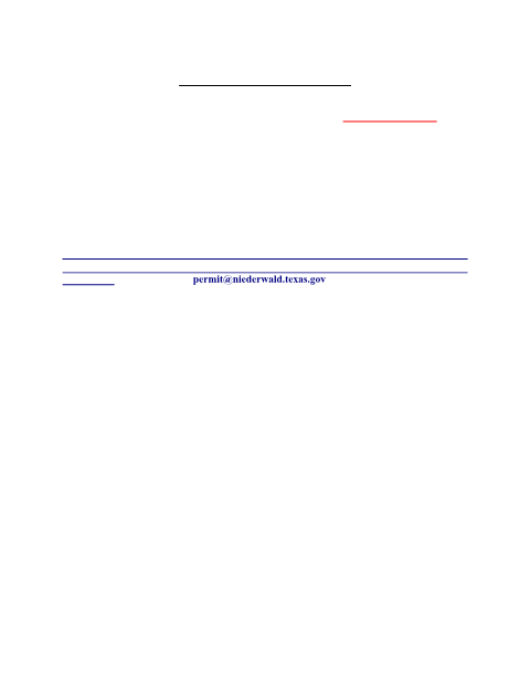 First page of the Building Permit Application