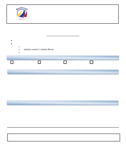 First page of the Contractor Registration Form