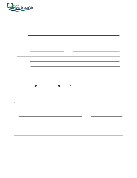 First page of the Setback Determination Application