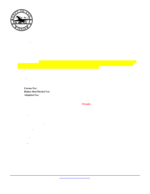 First page of the Residential Utility Application