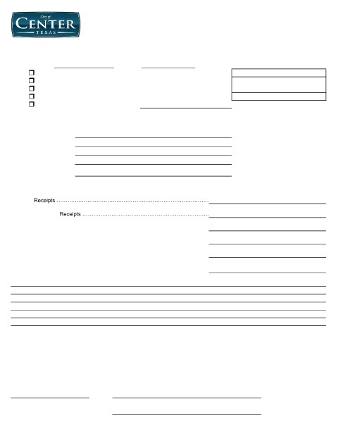 First page of the Hotel and Motel Occupancy Tax Report Form