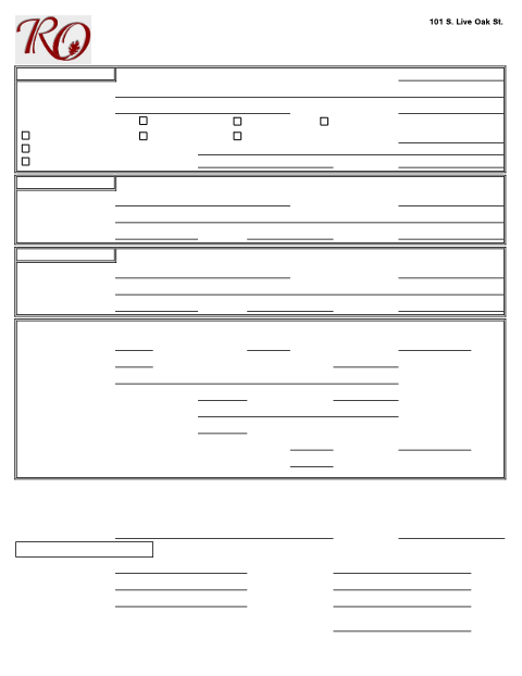 First page of the Mobile Food Vendor Permit Application