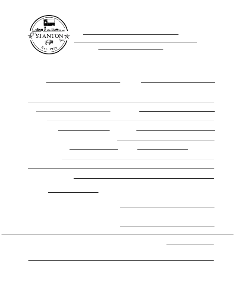 First page of the Request for Zoning Amendment