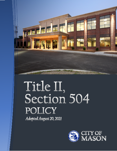 First page of the Title II, Section 504 Complaint