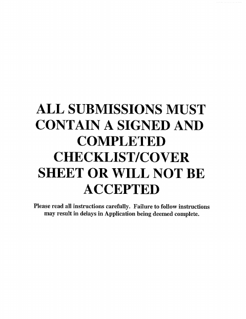 First page of the Application to the Land Use Board