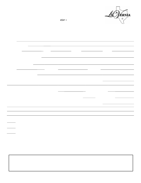 First page of the Zoning Change Application