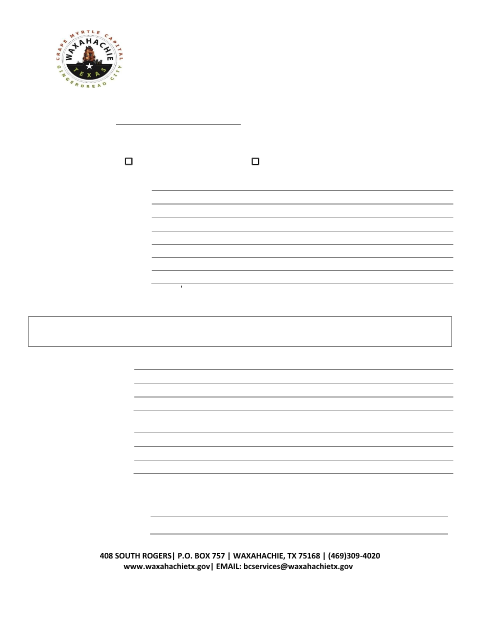 First page of the Permanent Food Establishment Permit Application