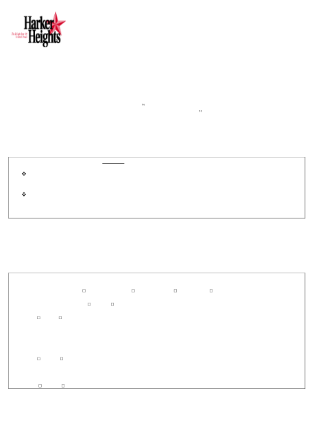 First page of the Street Cutting/Boring, Driveway, Sidewalk Permit