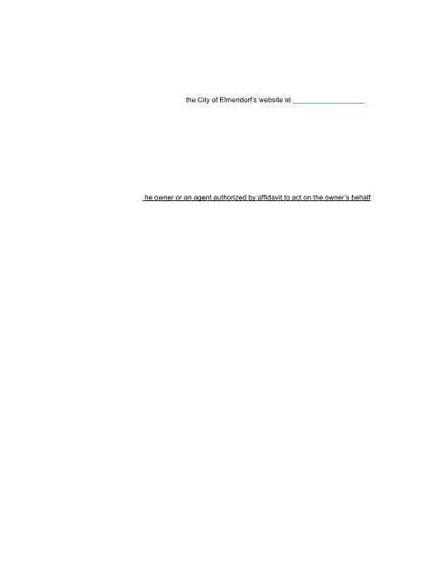 First page of the Conditional Use Review Application