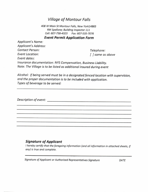 First page of the Event Recycling Guide and Waste Reduction Plan Form