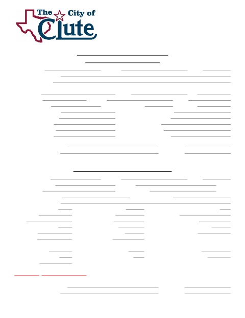 First page of the Application for Building Permit (Commercial & Residential)