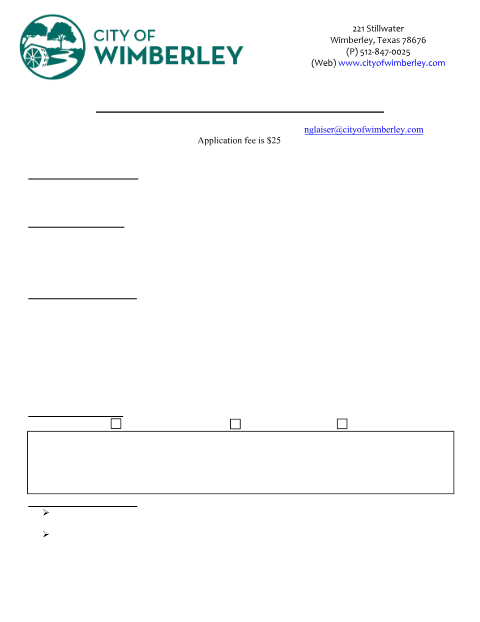First page of the Floodplain Determination Application