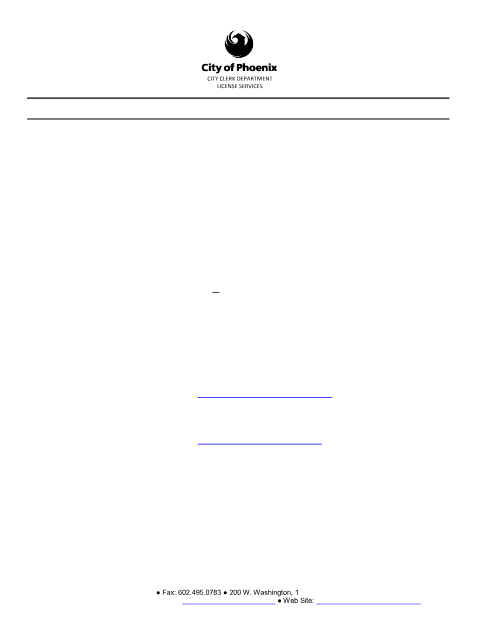 First page of the Auction House License Application