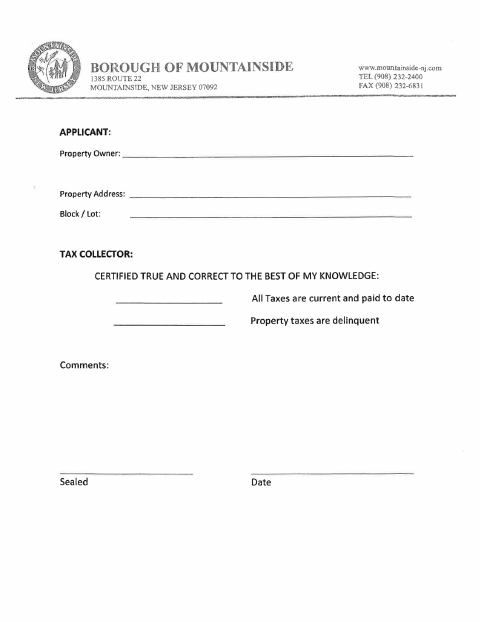 First page of the Board Of Adjustment Application, Part 2