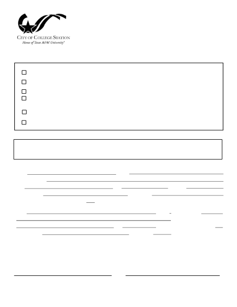 First page of the Abandonment of Public Right-of-Way/Easement Application