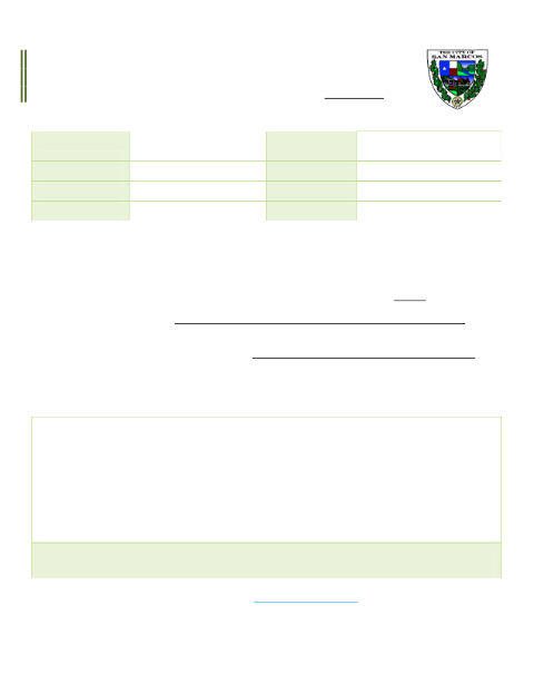 First page of the Mobile Home Installation Permit Application