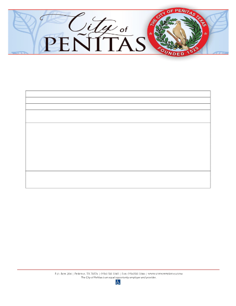 First page of the Contractors/Sub-Contractor Registration Application
