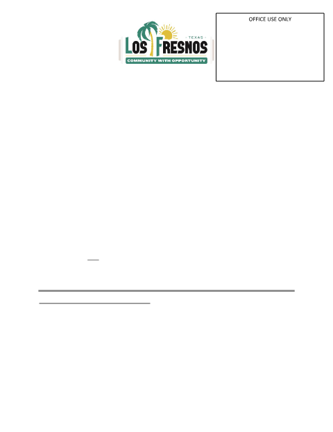 First page of the Application for a Sign Permit