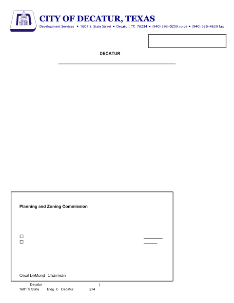 First page of the Final Plat, Amending Plat and Replat Checklist and Universal Application