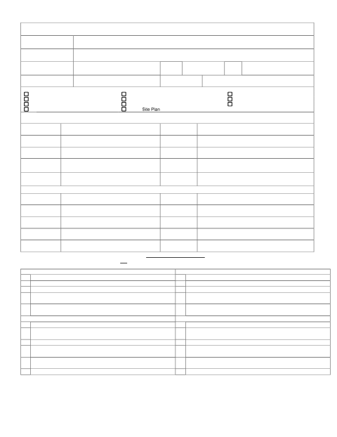 First page of the Application for Planning and Development