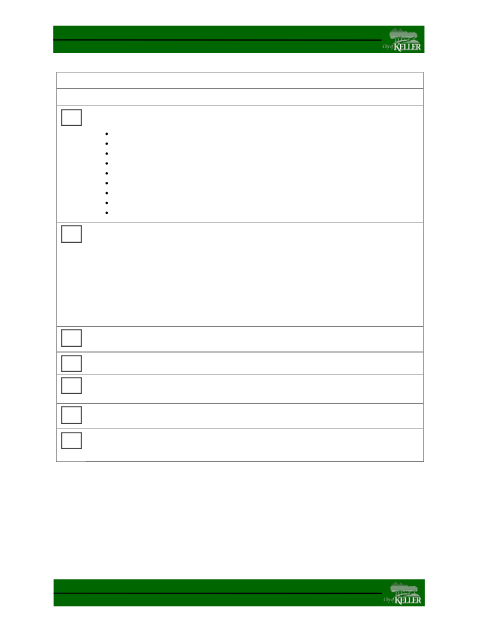First page of the Specific Use Permit Application Checklist