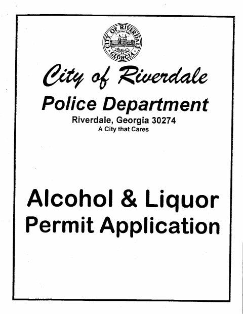 First page of the Alcohol and Liquor Permit Application