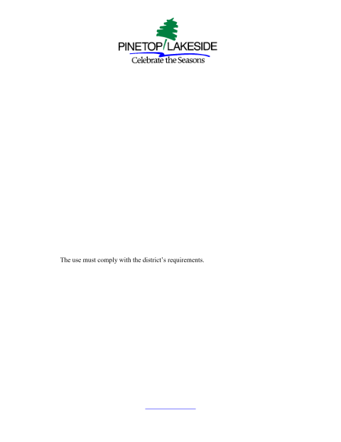 First page of the Conditional Use Permit Application
