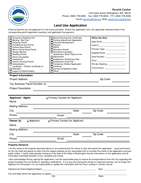 First page of the Interim Housing Permit Application
