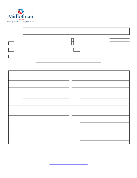 First page of the Plan Review Application