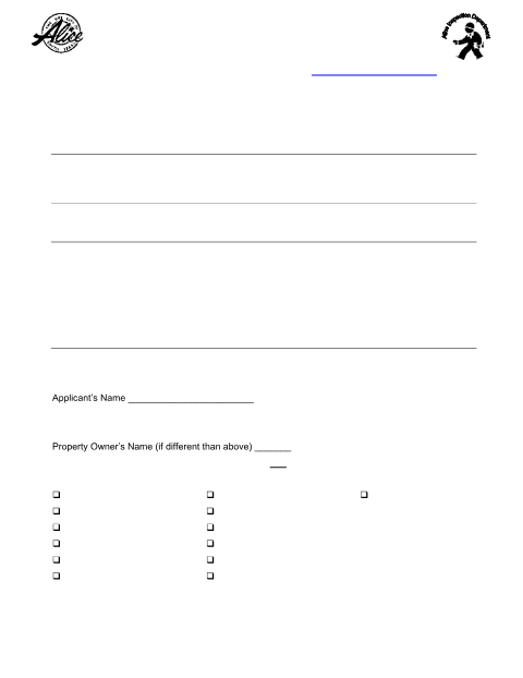 First page of the Special Exception (Home-Based Business) Application