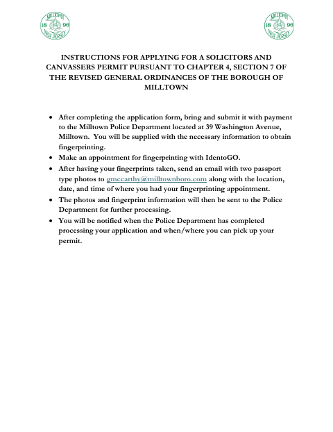 First page of the Solicitor License Application