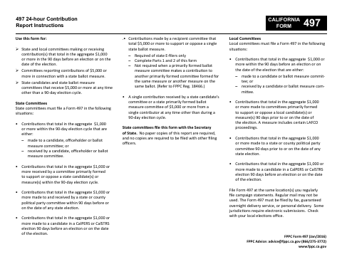 First page of the 24-Hour Contribution Report
