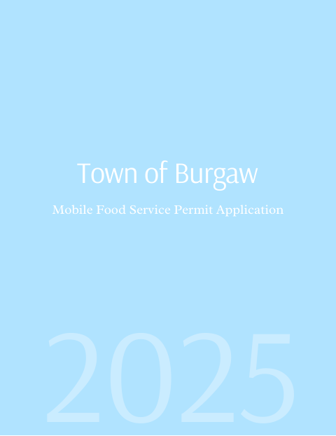 First page of the Mobile Food Service Permit Application