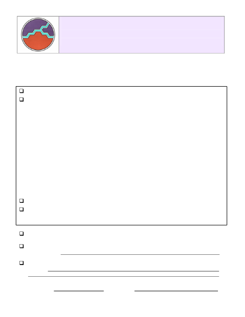 First page of the Administrative and Minor Variance Checklist