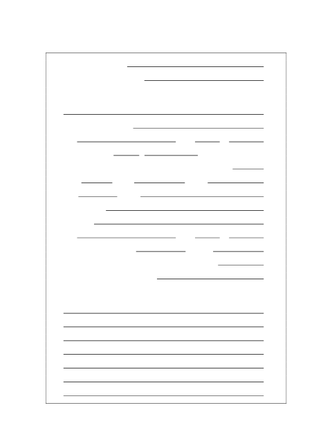 First page of the Travel Trailer Occupancy Application